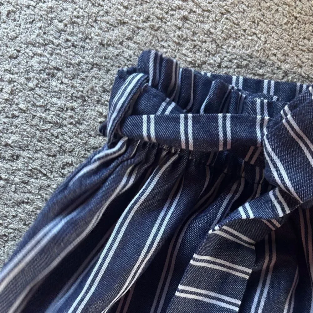 Striped Blue Women's Shorts